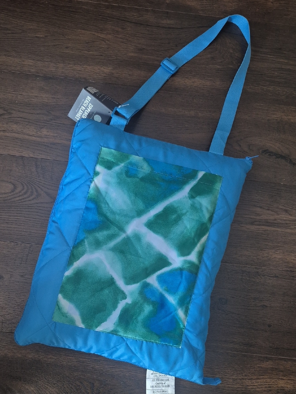 Beach Blanket By Martha Stewart, Blue and Green Design,  NWT